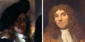 Gezicht Vermeer en van Leeuwenhoek